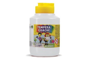 TEMPERA GUACHE ACRILEX PT 250ML BRANCO