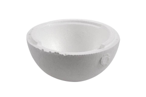 BOLA DE ISOPOR 150 MM OCA METADE